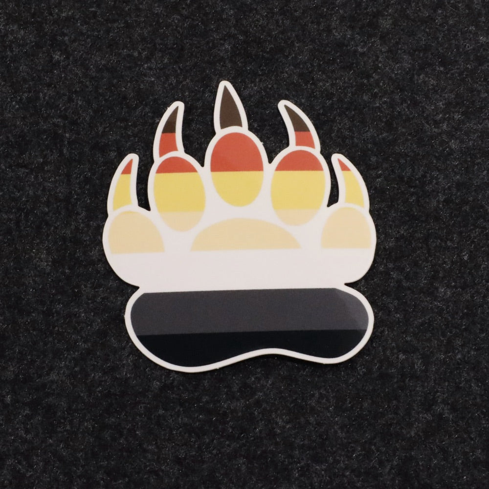 Gay Bear Pride Paw Sticker image 5