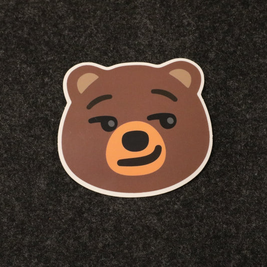 Bearmoji: Smirking Bear Sticker image 0