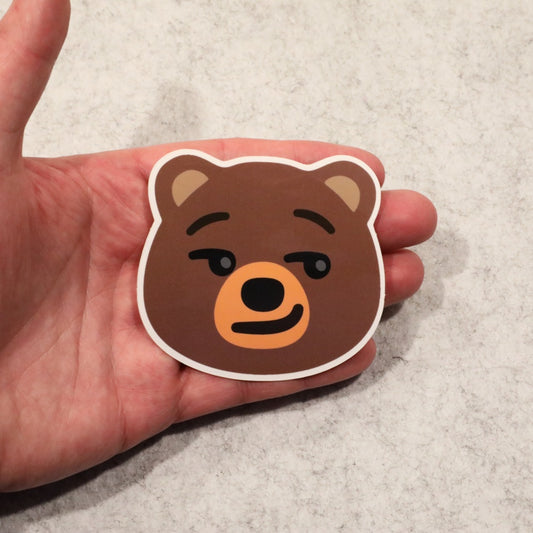 Bearmoji: Smirking Bear Sticker image 1