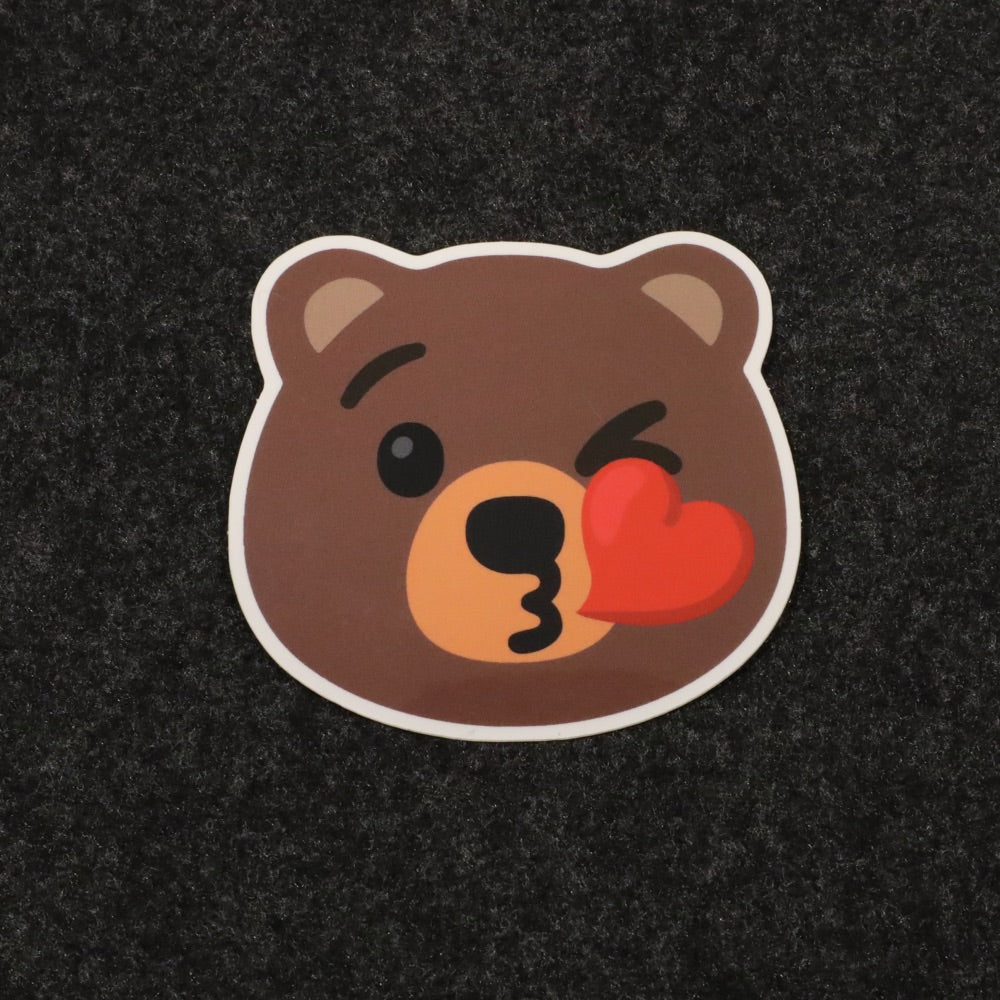 Bearmoji: Kissy Bear Sticker image 0