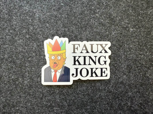 Faux King Joke Sticker image 0