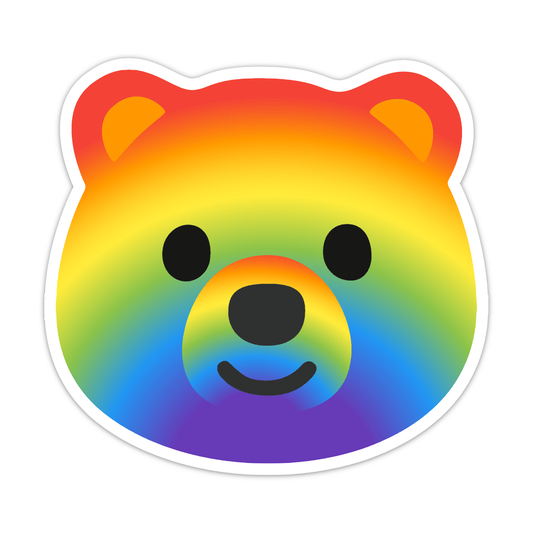 Bearmoji: Pride Bear Sticker
